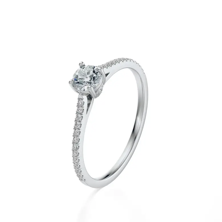 Pierścionek białe złoto z diamentami AJPZ_093